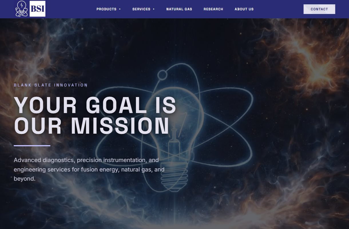Blank Slate Innovation website