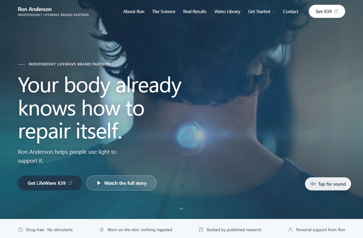 Ron Anderson LifeWave website